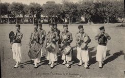 CPA Militaria Blida La Nouba du 1er Tirailleurs 