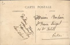 CPA Homme Noir negre Bac faisant la traversee du fleuve 