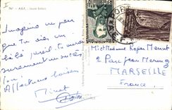 VINTAGE POSTCARD Black Child negro AEF Young child