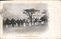 CPA Homme Noir negre A l'exercice Mouvement vertical des bras !