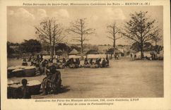 VINTAGE POSTCARD negro Black Homme Petites Maidservants of the Sacring Heart Missionaries catechists of the Blacks Goes Ferkessedougou