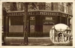 CPA Banque Caisse d'Epargne et de Preovyance Paris Avenue Gambetta Paris 20eme Rue Coq Heron