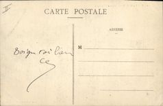 VINTAGE POSTCARD Banque Savings bank Bridge has Mousson