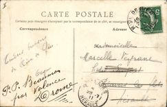 VINTAGE POSTCARD Banque Savings bank Rivets of Gier