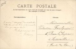 VINTAGE POSTCARD Bank Savings bank the street Thiers Rocherfort on Sea