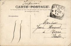 VINTAGE POSTCARD Bank Savings bank Roubaix