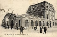 VINTAGE POSTCARD Roubaix Bank Banque de France