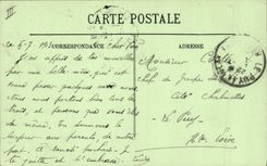 VINTAGE POSTCARD Bank Savings bank Chamond Saint