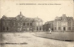 CPA Banque Saint Menehould Hotel de ville et Caisse d'Epargne 