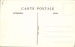 VINTAGE POSTCARD Bank Savings bank and Precaution Paris Street Cock Heron and Rue of the Louvre