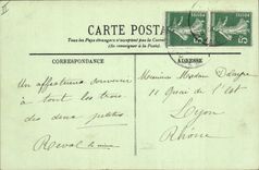 CPA Folklore Auvergne La bourree 