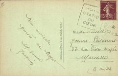 CPA Folklore Auvergne La bourree