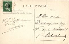 CPA Folklore Auvergne La bourree