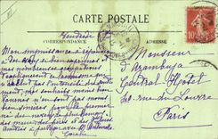 CPA Folklore Auvergne La bourree