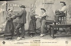 CPA Folklore Auvergne La bourree Le Bourbonnais