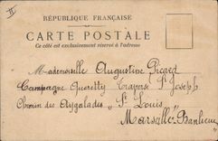 CPA Dessin a la main Poisson