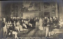 Museo de la historia de Napoleon de la POSTAL de la VENDIMIA 1r de la unión de Versalles Guillermo Menaget de príncipe Amelie de Baviera