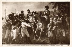 CPA Histoire Napoleon 1er Musee de Versailles Napoleon harangue les troupes Abensberg