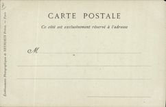 VINTAGE POSTCARD Large Dolphin Wire of Louis XIV and Marie Therese of Austria