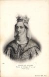 VINTAGE POSTCARD Jeanne de Navarre Woman of Philippe IV Beautiful King de France