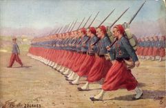 CPA Militaria Zouaves