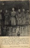 VINTAGE POSTCARD Militaria Bridge of Dry Grachten Zouaves
