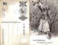 CPA Militaria Le Clairon Les chants du soldat Paul Deroulede