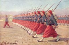 CPA Militaria Zouaves