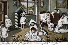 VINTAGE POSTCARD Fantasy Faithful Child Baby Einjahrige