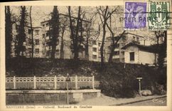 VINTAGE POSTCARD Insurance Nanterre Collective Boulevard of the Setting one