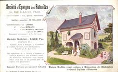 VINTAGE POSTCARD Insurance Company of Saving of the Retirements White Street Paris model House