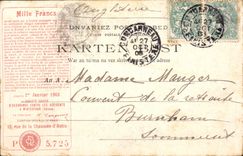 CPA Assurance Fougeres Eglis St Leonard et le chateau Societe Suisse Winterthur
