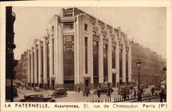 VINTAGE POSTCARD Insurance Paternal 21 rue de Chateaudun Paris 9th