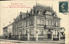 VINTAGE POSTCARD Saint-Die Bank the new Savings bank