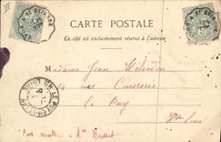 VINTAGE POSTCARD Bank Savings bank St Chamond