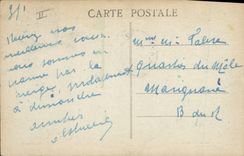 VINTAGE POSTCARD Bank Savings bank and Station St Etienne