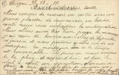Salida de Auvergne del folklore de la POSTAL de la VENDIMIA de un truco repugnante para las vacas de la montaña
