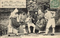 CPA Folklore Auvergne La Montagnarde