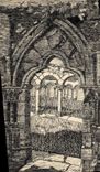 VINTAGE POSTCARD Fantasy Illustrator Cloister of St Bertrand de Comminges Gascogne
