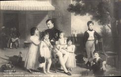 CPA Histoire Napoleon 1er Musee de Versailles avec les princes de la famille imperiale
