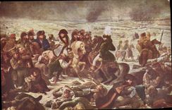 CPA Histoire Napoleon 1er a la bataille d'Eylau Baton Gros Musee du Louvre