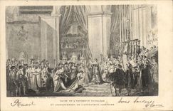 CPA Histoire Napoleon 1er Sacre de l'empereur Napoleon et couronnement de l'imperatrice Josephine