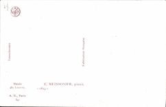 VINTAGE POSTCARD History Napoleon 1st Messonier Museum of the Louvre 1814