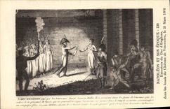 CPA Histoire Napoleon 1er Execution du Duc d'Enghien dans les fosses du chateau de Vincennes