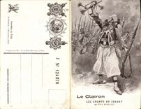 CPA Militaria Le Clairon Les chants du soldat Paul Deroulede