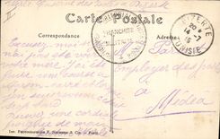 VINTAGE POSTCARD Militaria Bizerte the barracks of the zouaves