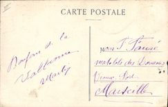 VINTAGE POSTCARD Militaria Valbonne View of the tents of the zouaves