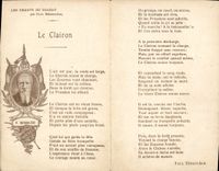 CPA Militaria Le clairon Les chants du soldat Paule Deroulede