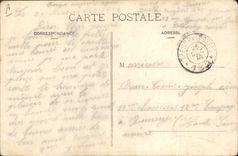 VINTAGE POSTCARD Militaria Souvenir of the glorious flag of the 2nd Zouaves