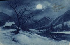 VINTAGE POSTCARD Fantasy Bonen year